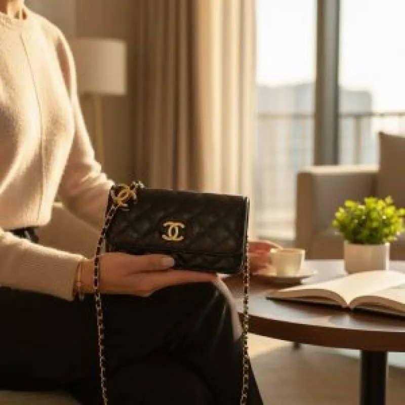 Chane clutch bag with box 6716