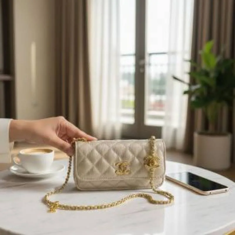 Chane clutch bag with box 6715