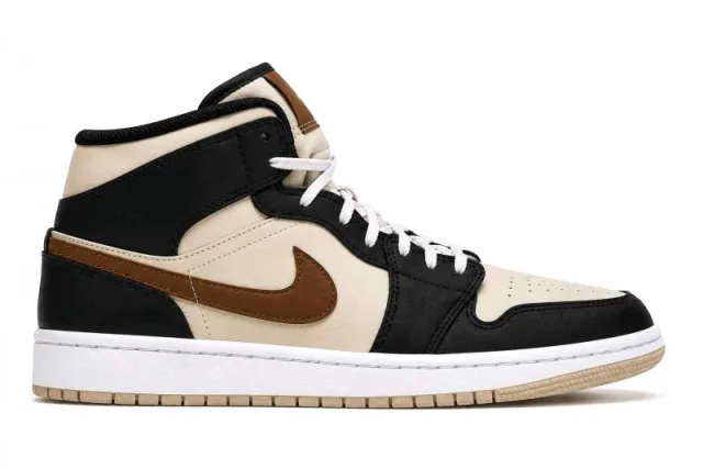 Nikkee Air jordan 1 Mid Se Brown Basalt Oatmeal Semi Ua