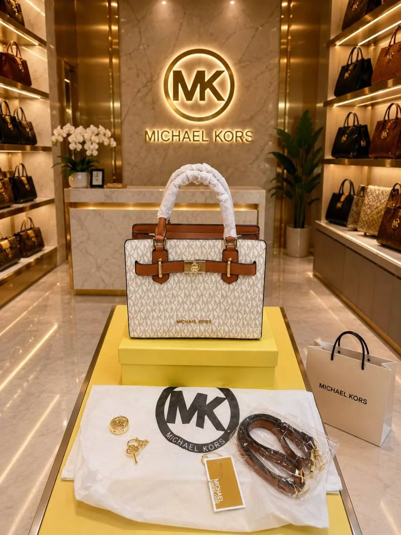 Michaeel kors mk hamilton Satchel Bag With Ogbox Lockey & All Accessories