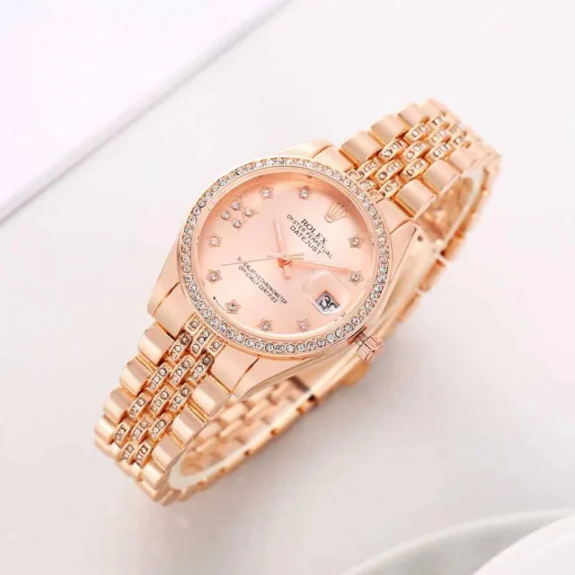 Rolee_x Oyester Perpetual Date Just Copper-Pink