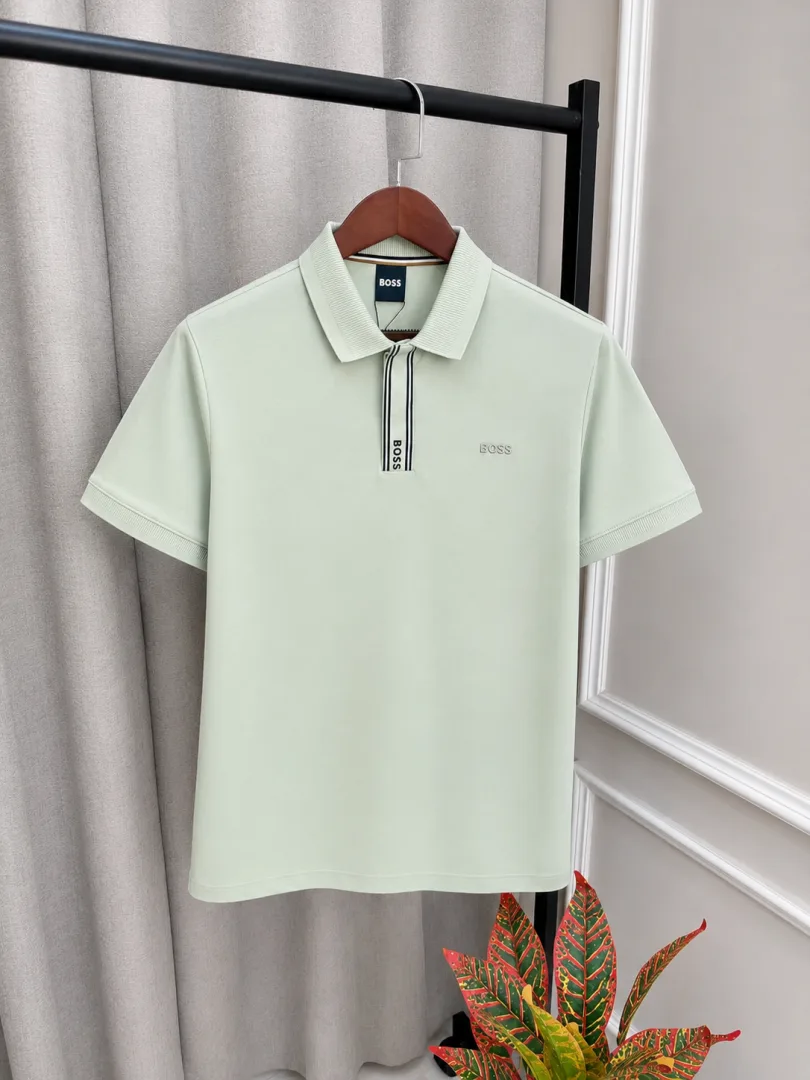 Boss Green Imported Heavy GSM Fabric & Embroidery Logo Premium Polo T-Shirt with OG Box Pack(1338)