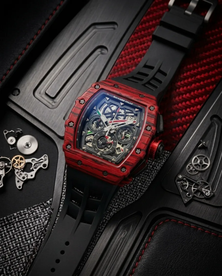 Richard Mille RM-35-01 AOCA203 Black red Textured