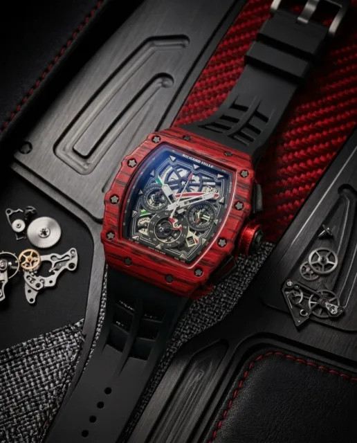 Richard Mille RM-35-01 AOCA203 Black red Textured