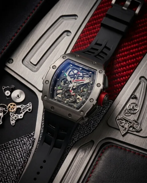 Richard Mille RM-35-01 AOCA203 Black Silver Dial