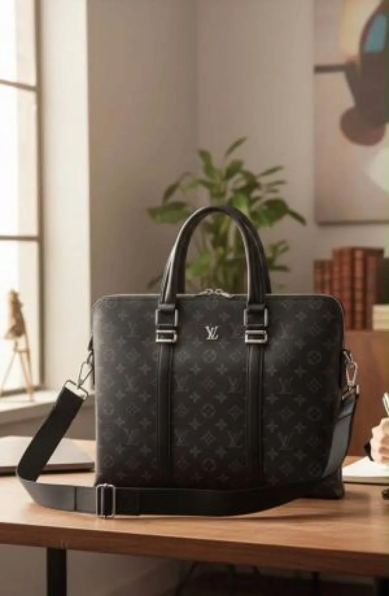 Loius Vutton Polished Premium Quality Laptop Bag 6582