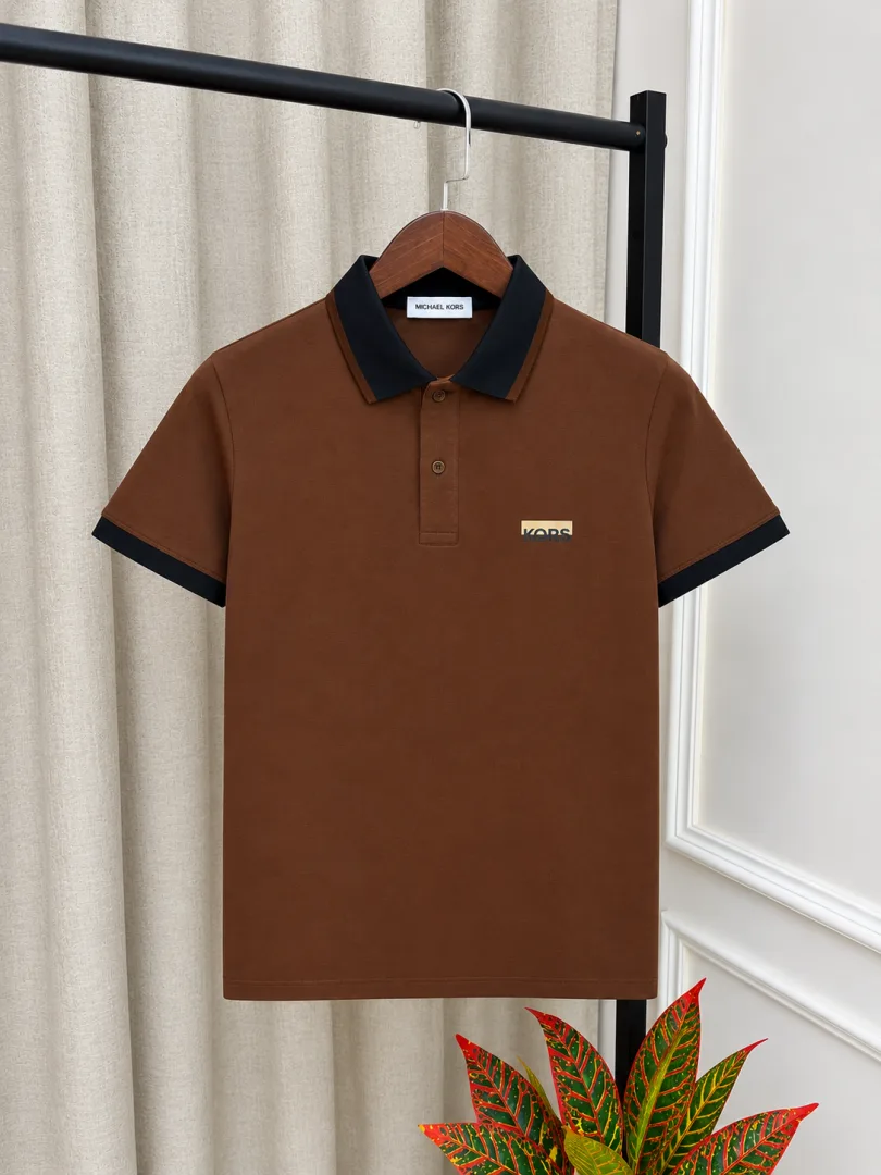 Michaell Kors Brown Imported Store Article Premium Polo T-Shirt(1337)