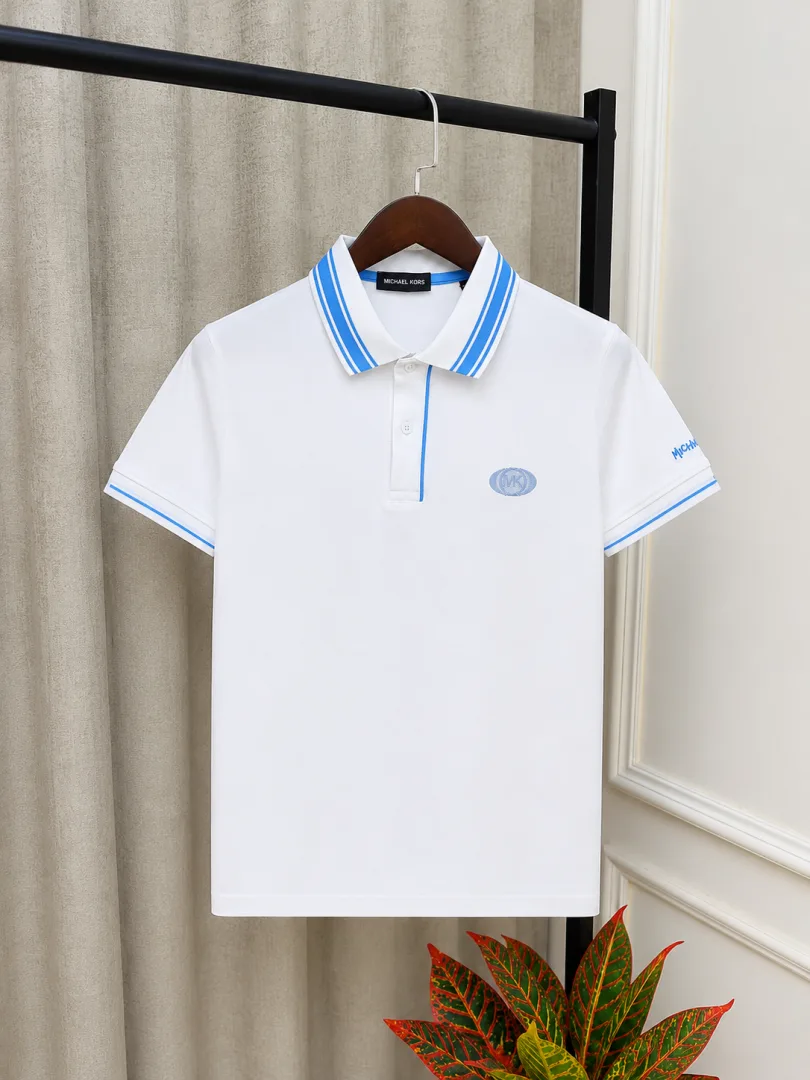 Michaell Kors White Imported Store Article Premium Polo T-Shirt(1335)