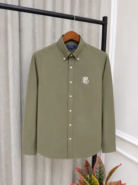 Ralp Lauren Polo Imported Olive Premium Oxford Shirt(1333)