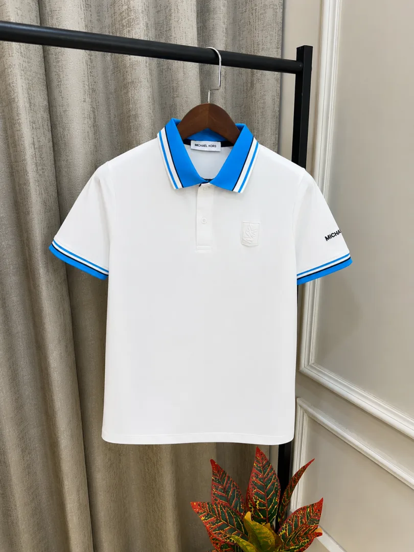 Michaell Kors White Imported Store Article Premium Polo T Shirt(1329)