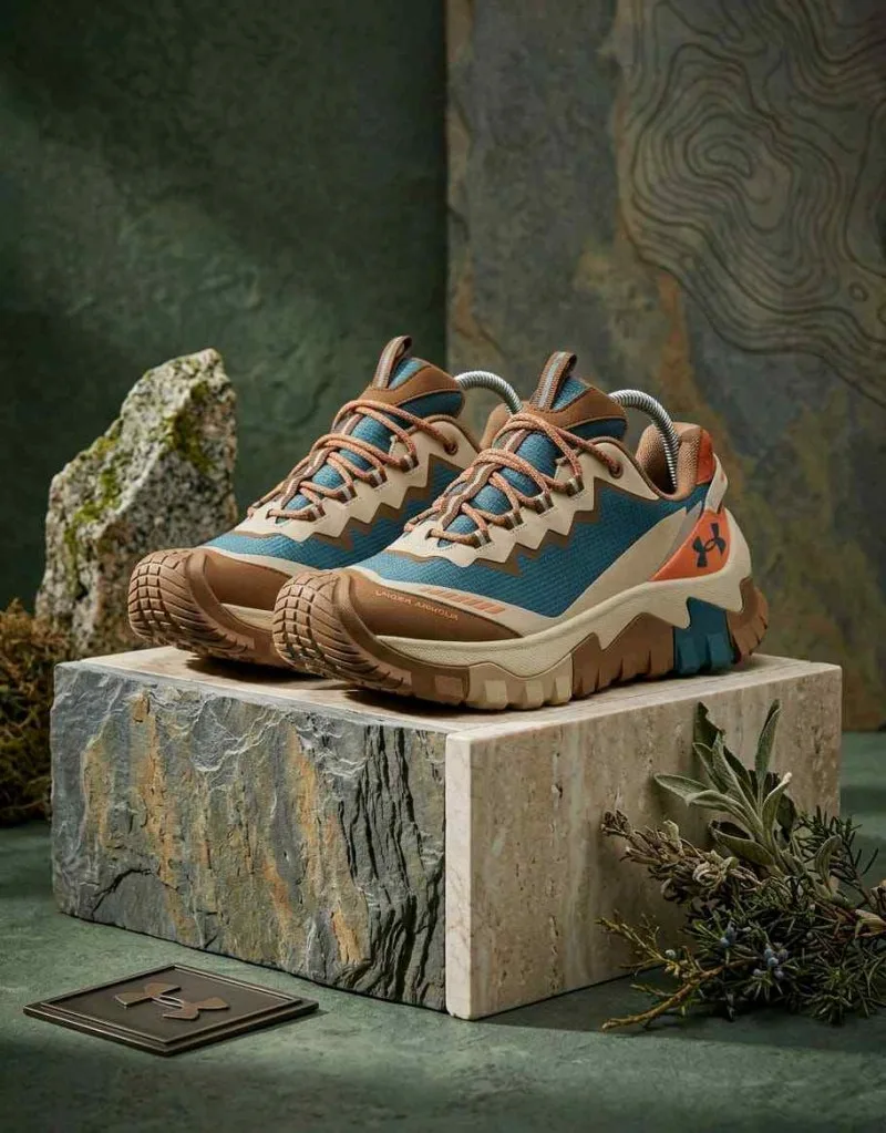 Under Armorr Athletic Hiking Bayou Orange Cantaloupe Gum Tan 1191