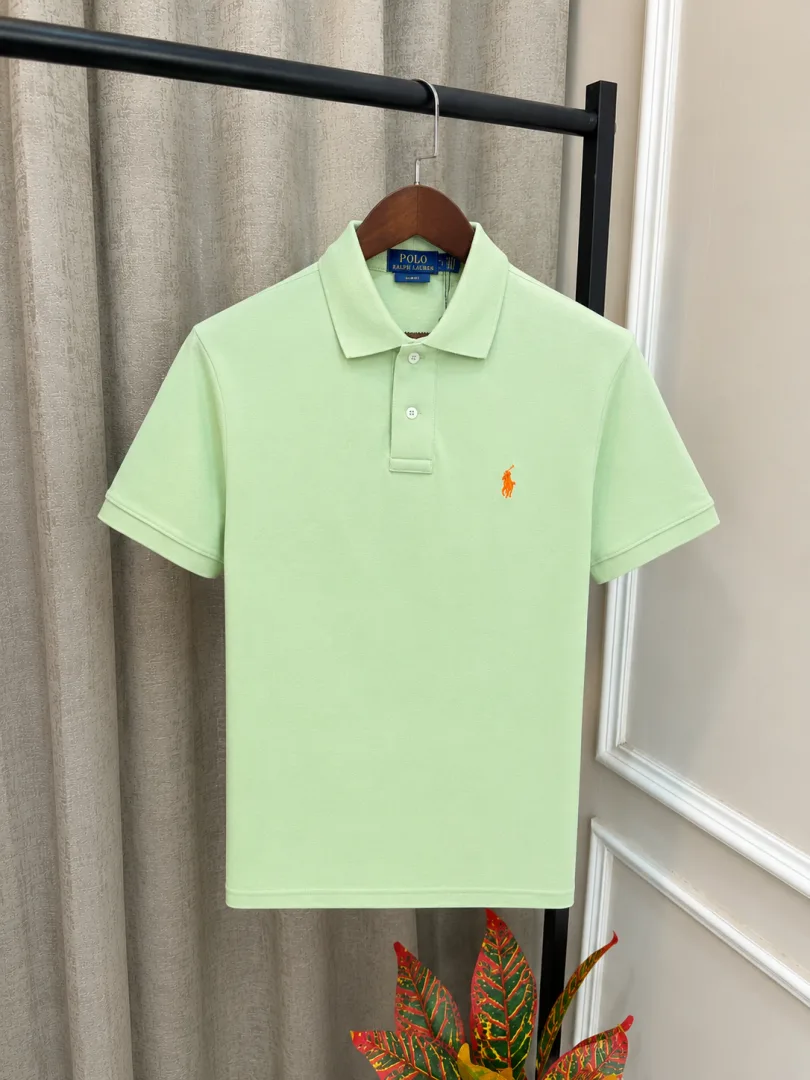 Ralp Lauren Imported L.Green Embroidery Logo Premium Polo Neck T-Shirt(1318)
