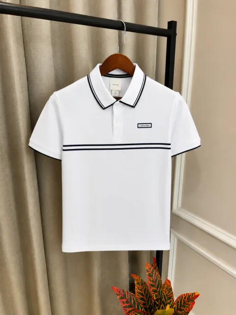 Calvin Kleiin White Premium Imported Quality Polo T-Shirt(1308)