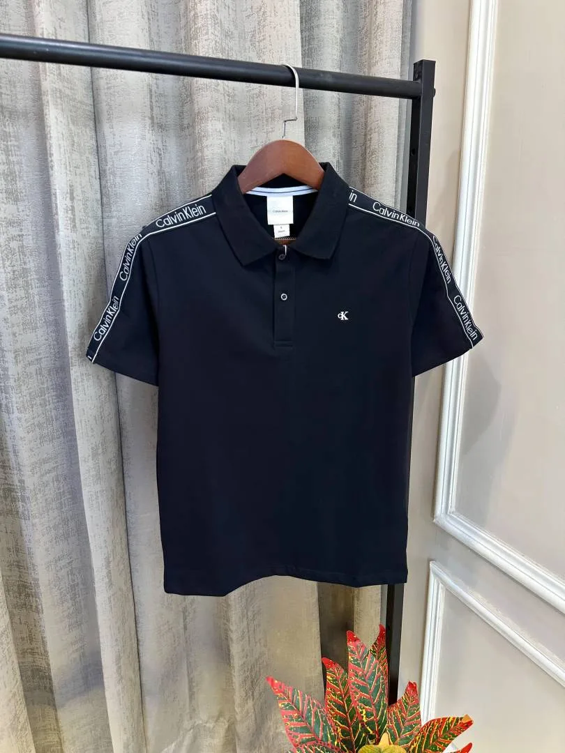 Calvin Kleiin Black Premium Imported Quality Polo T-Shirt(1302)