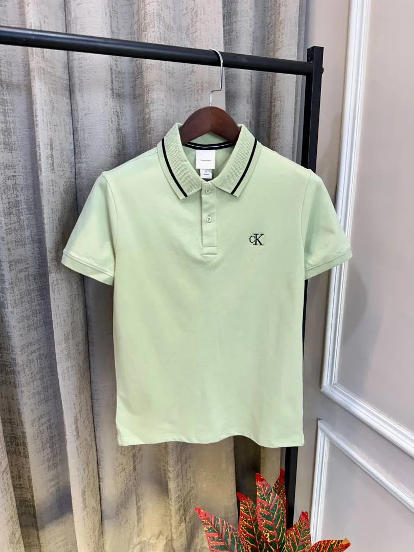 Calvin Kleiin Green Premium Imported Quality Polo T-Shirt(1301)