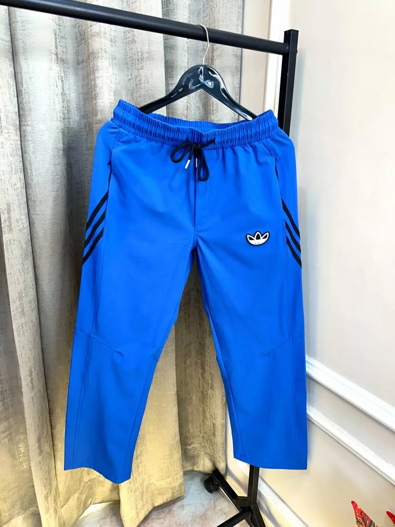 Adida Imported Blue Embroidery Patch Logo Super Premium Track Pant(1292)