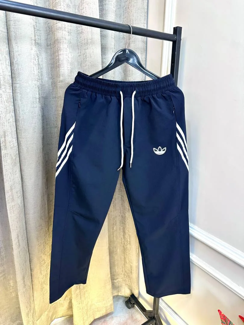Adida Imported Navy Embroidery Patch Logo Super Premium Track Pant(1291)