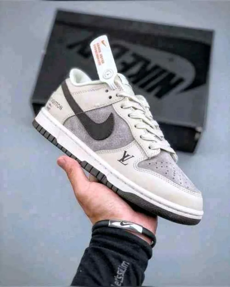 Nikkee SB Dunk Low X Loiuss Vuitton Gray 441