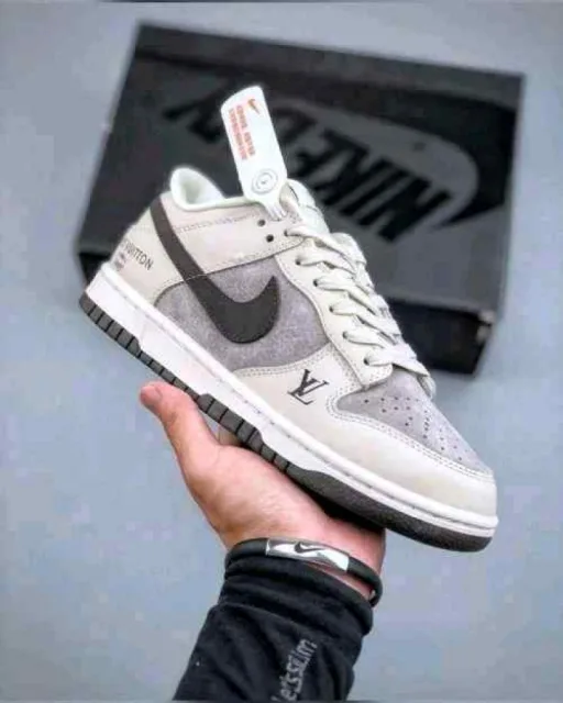 Nikkee SB Dunk Low X Loiuss Vuitton Gray 441