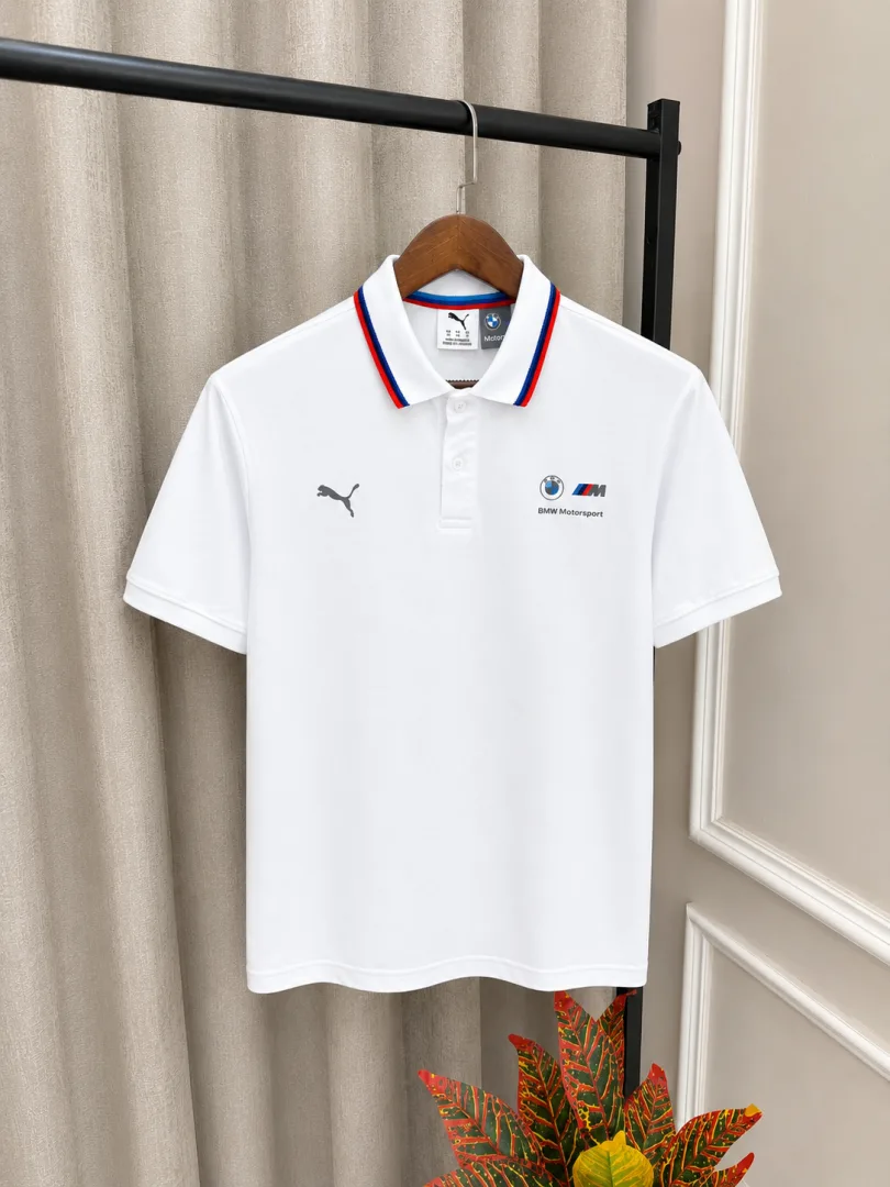Pum X BMW Motorsport White Store Article Premium Polo T-Shirt(1285)