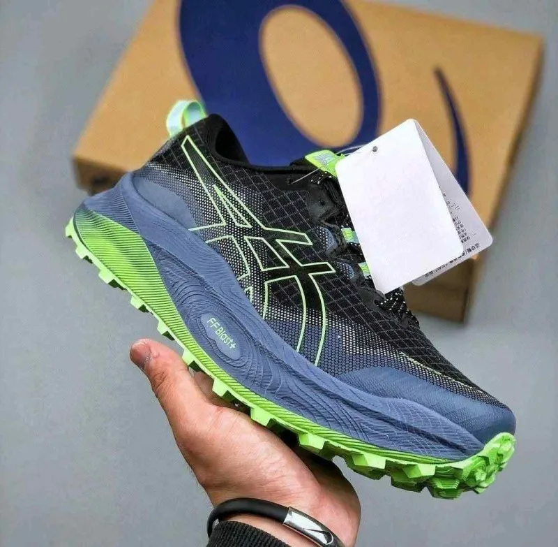 ASICCSS Trabuco Max 3 Trail Black illuminate Green