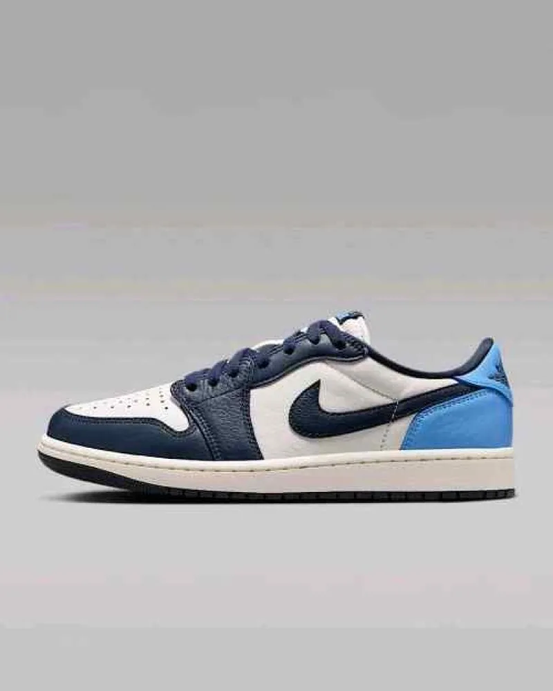 Sale Nikke Air Jordan 1 Low Obsidian Blue Semi UA 2133