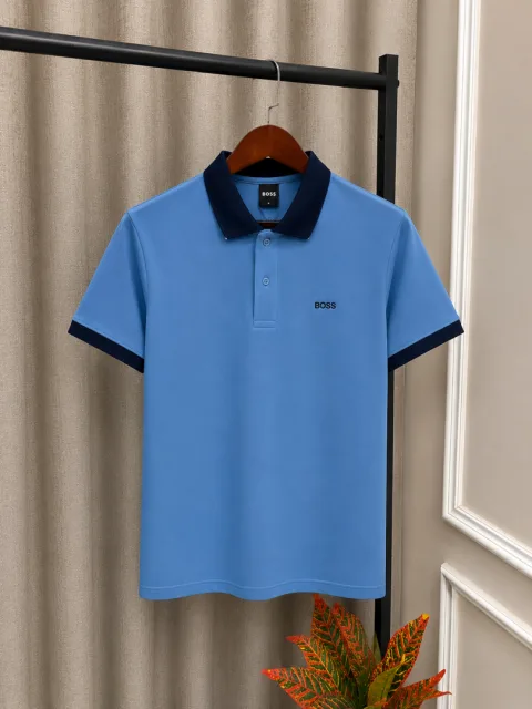 H. Boss Blue Embroidery Logo Premium Classic Polo T-Shirt(1161)