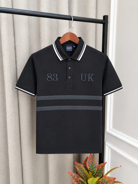 Hacket Black Premium Imported Classic Polo T-Shirt(1595)