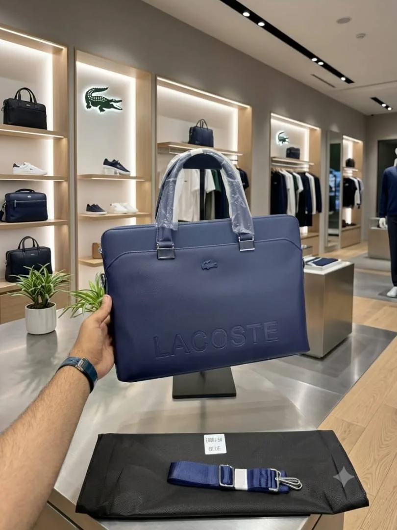 Lacosttee Premium Laptop Bag With Long Strap Dustbag Etc Model 646