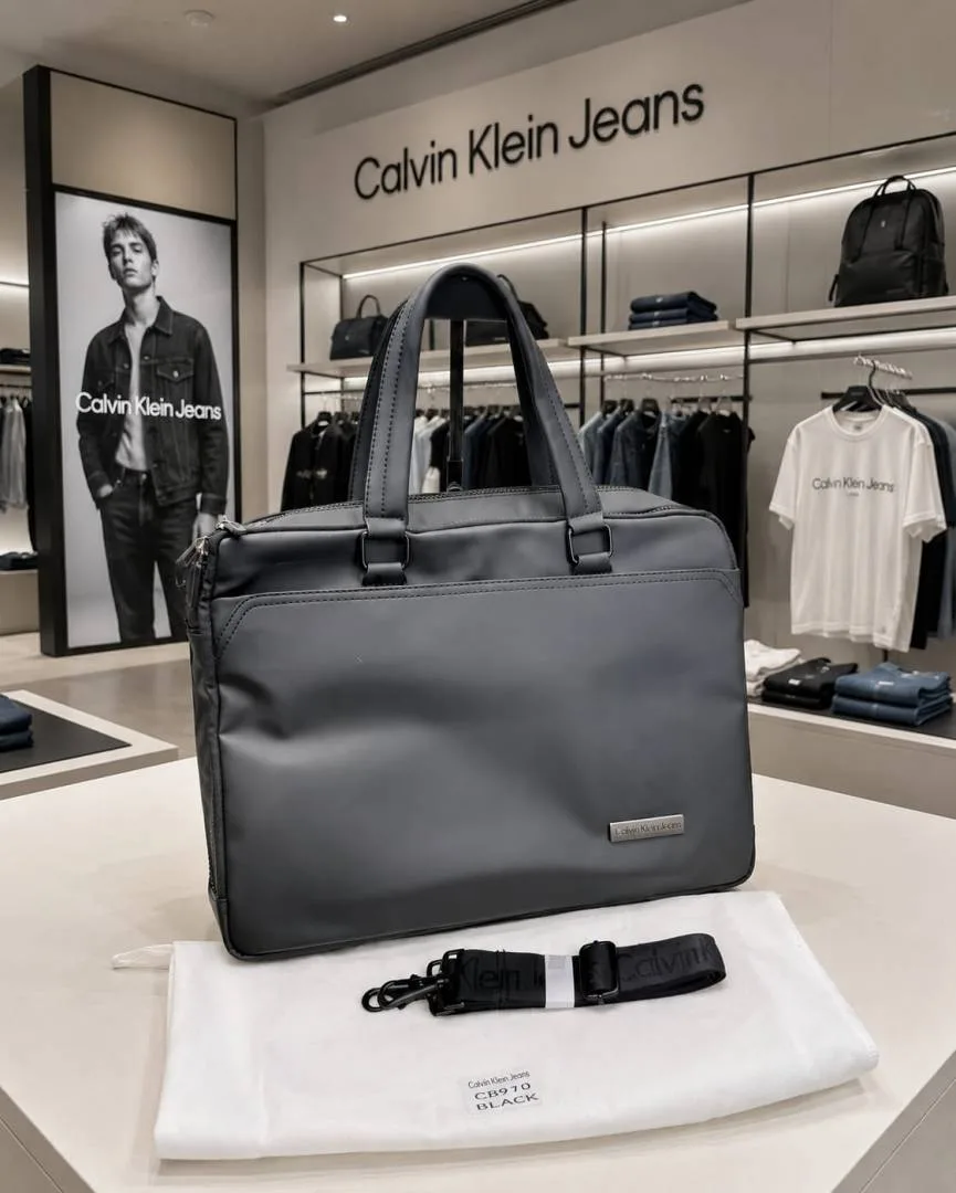 Calviin Klein ck Premium Laptop Bag With Long Strap Dustbag Etc Model 629