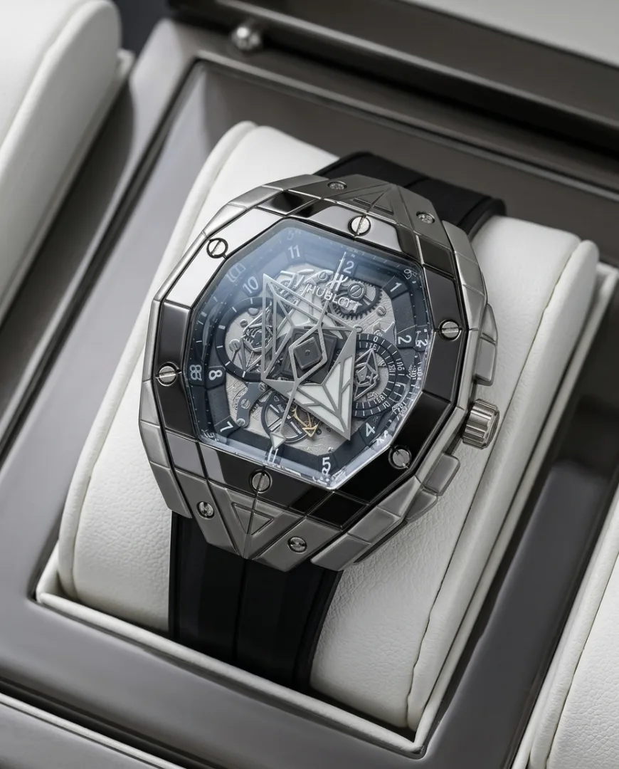 Hublot Spirit of Big Bang Sang Bleu Black-Silver-Black
