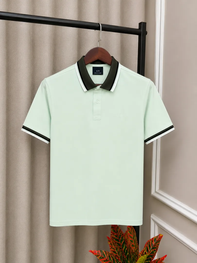 Arma_i Exchange Pista Signature Embroidery Chest Logo Premium Polo T-Shirt(1150)