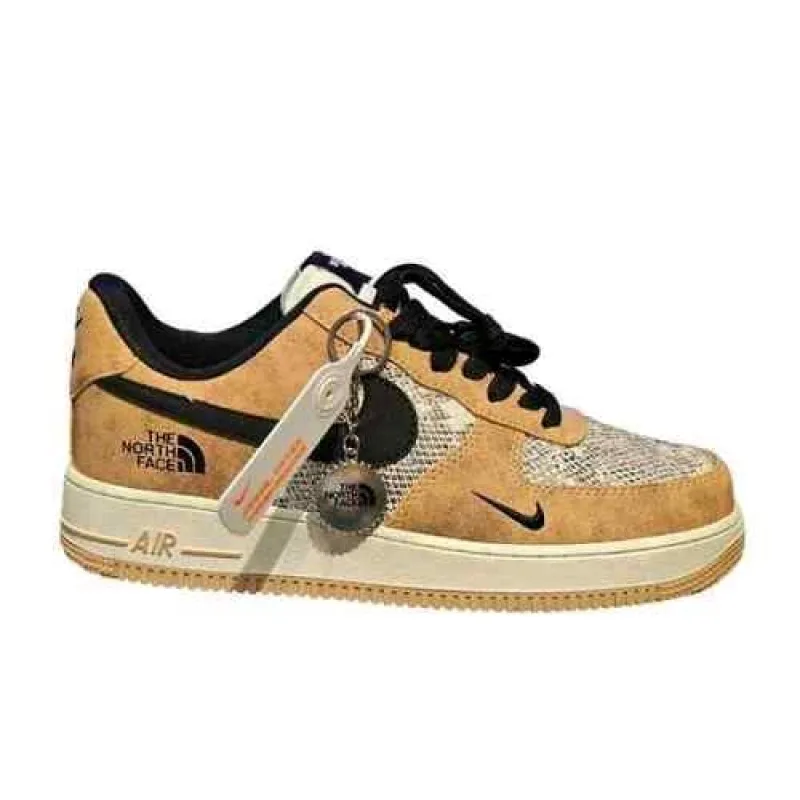 Nikkee Air force 1 North face Beige Black