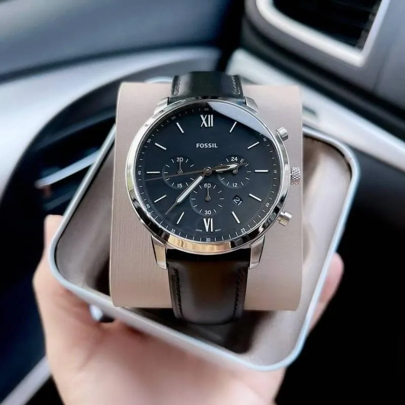 Fossii_l Neutro Chronograph Black Silver Black