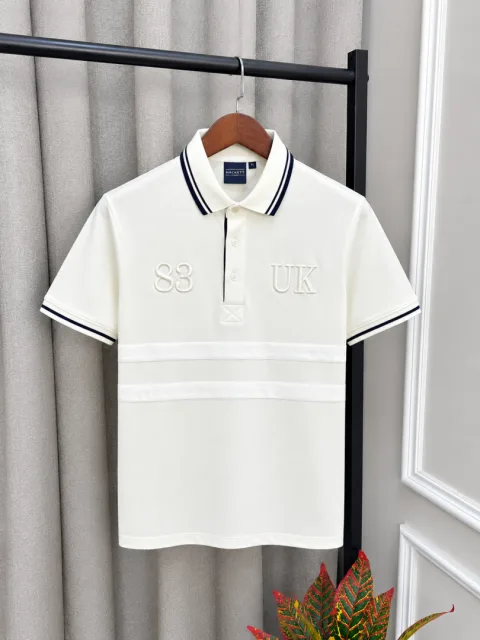 Hacket White Premium Imported Classic Polo T-Shirt(1591)