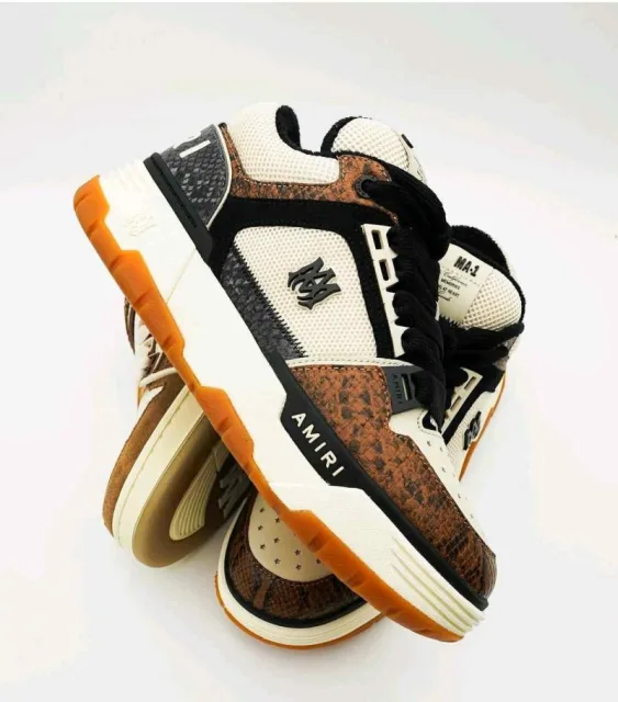 Ameeri MA 1 Beige Brown Snakeskin Sneaker