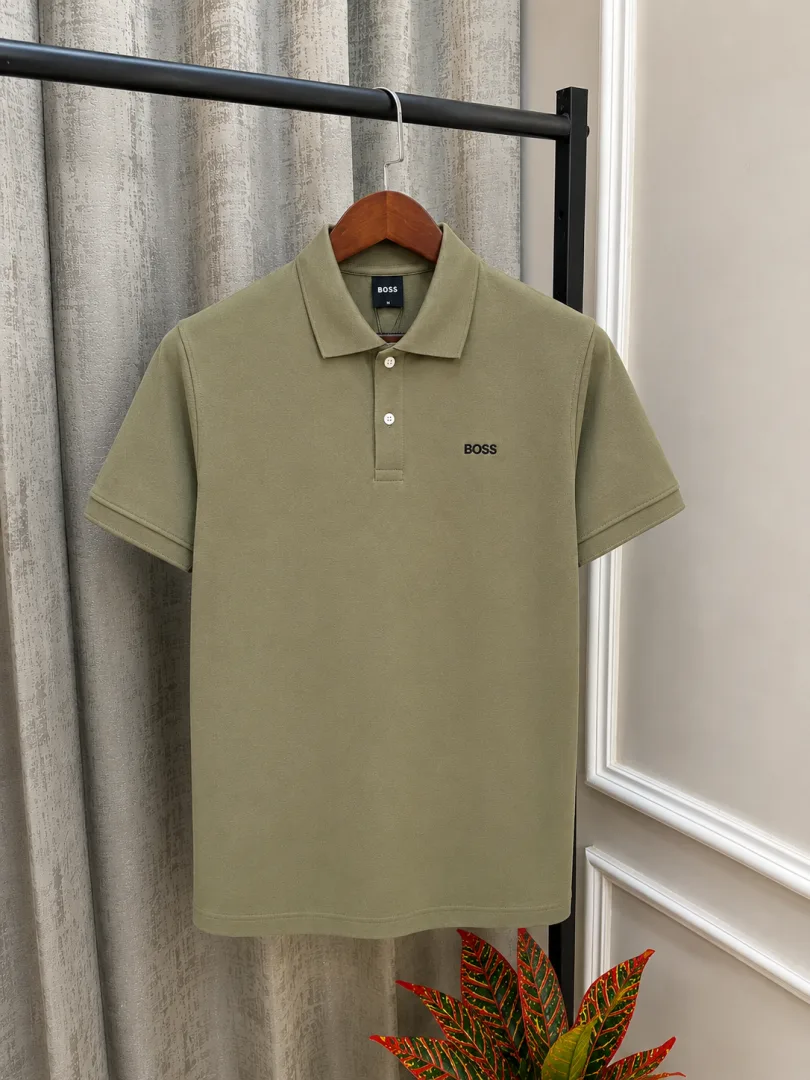Hugo Bos Olive Store Article Premium Polo T-Shirt(1130)