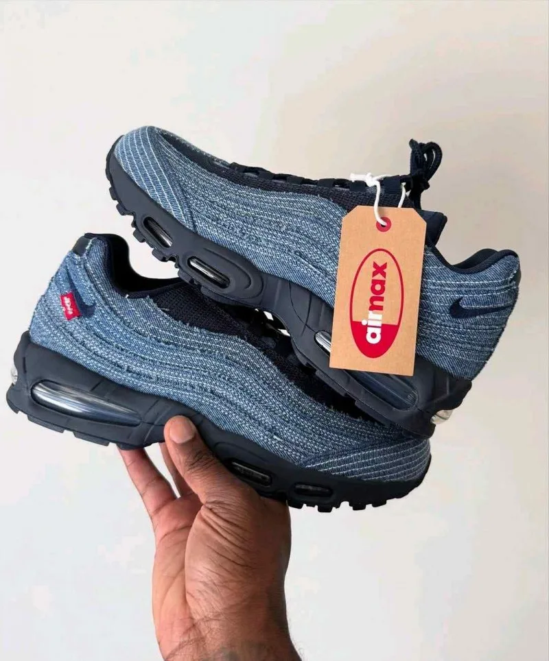 Sale Nikkee AirMax 95 OG X Levy's Denim Obsidian Navy Blue 931