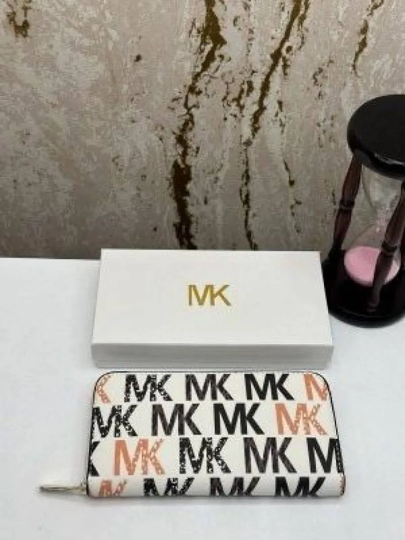 MICHEAL KORS LADIES WALLET PREMIUM QUALITY WITH OG BOX (MK3051-WHITE)