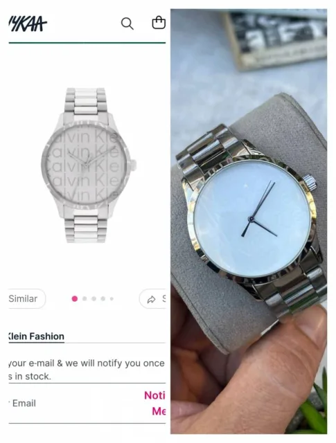 Calvin Kline Rocna Ura Silver