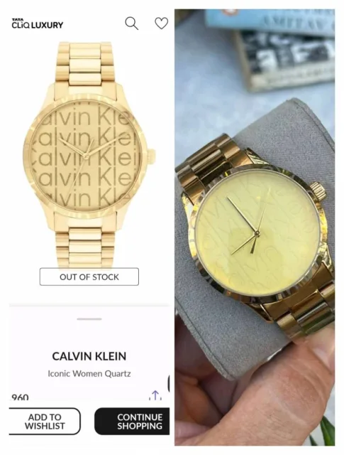 Calvin Kline Rocna Ura Gold