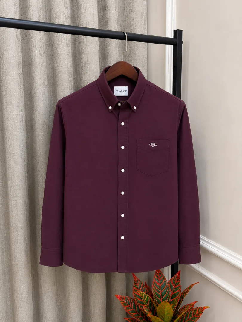 Gant Maroon Store Artcile Premium Oxford Shirt(1125)