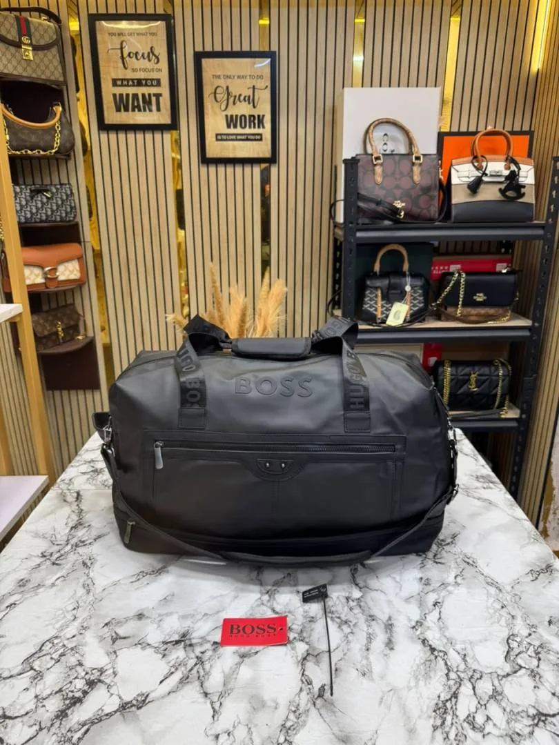 Hugo Bos Premium Quality Carry-On Travel Duffle Bag (BS16006-A)