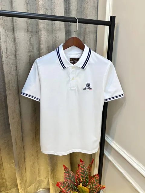 Loro Piana White Store Article Premium Classic Polo T-Shirt(1217)