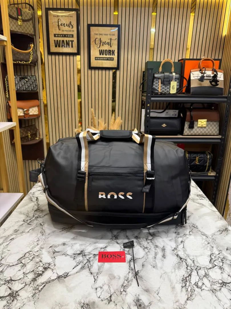 Hugo Bos Travel Duffle Bag Black Limited Edition (BS16007-D)