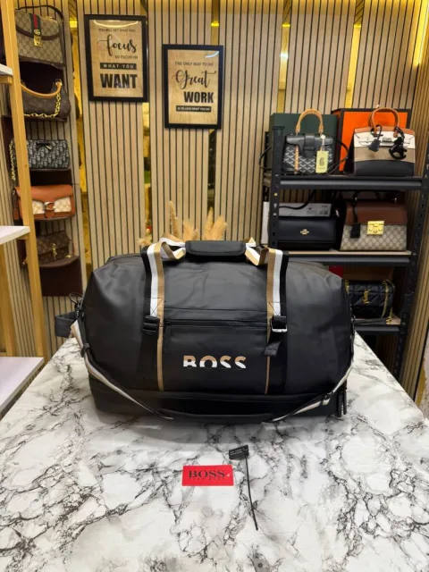 Hugo Bos Travel Duffle Bag Black Limited Edition (BS16007-D)