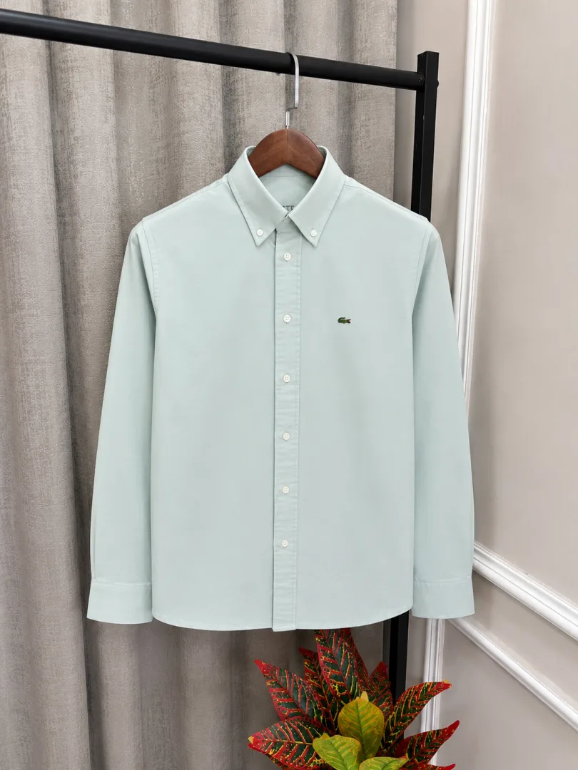 Lacost Sky Green Imported Store Article Premium Oxford Shirt(1202)