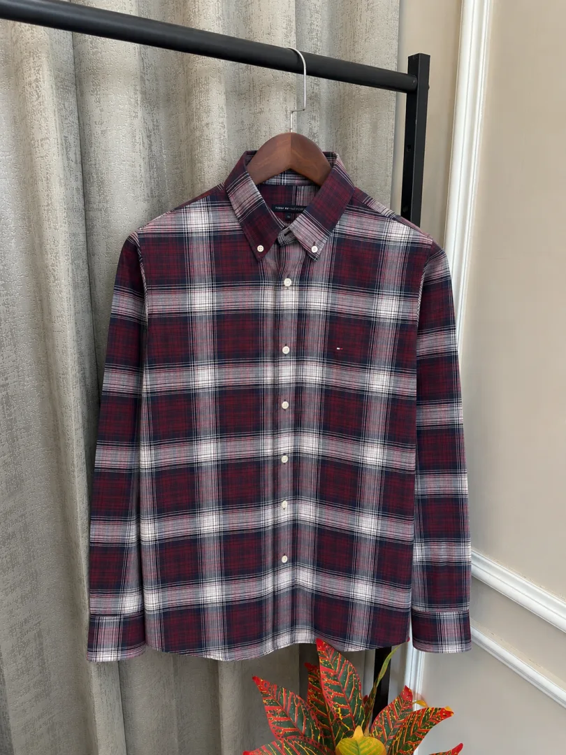 Tommy Hilfigar Premium Imported Checks Oxford Shirt(1200)