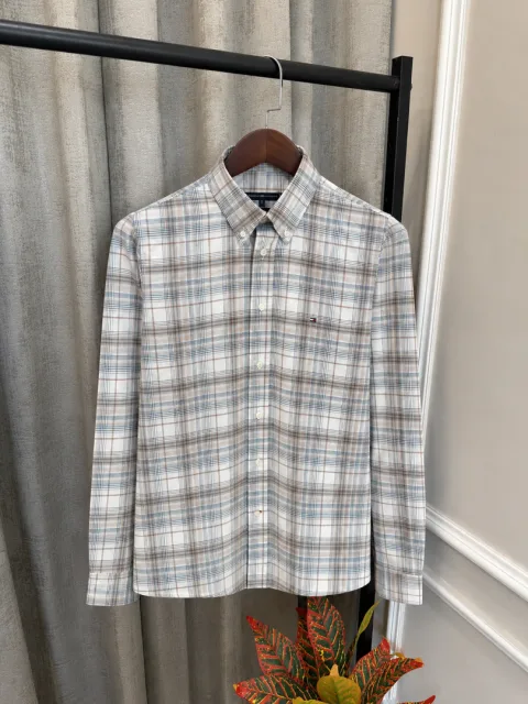 Tommy Hilfigar Premium Imported Checks Oxford Shirt(1198)
