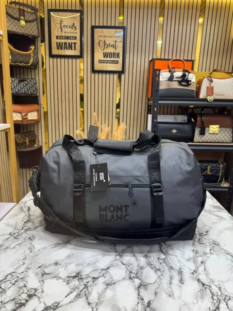 Mont_Blanc Urban Travel Duffle Bag With Detachable Shoulder Strap (M16007) (Grey)